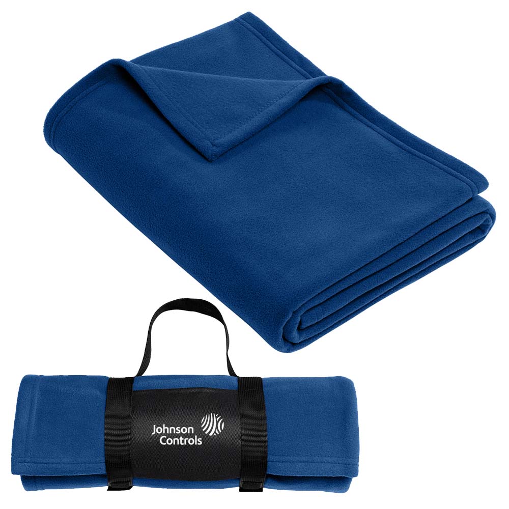 Fleece Blanket with Carrying Strap